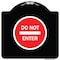 Signmission Designer Series Do Not Enter, Black & White Heavy-Gauge Aluminum Sign, 18" H, BW-1818-24150 A-DES-BW-1818-24150 - alternate 1